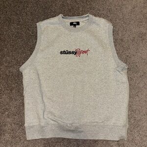 Men’s Gray Stussy Sweater-vest - Small
